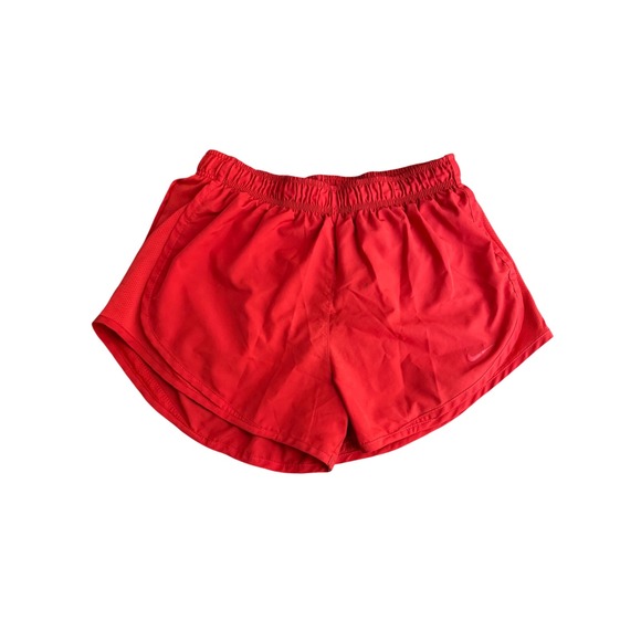 Nike Pants - Nike Womens Dri-FIT Running Shorts Red Mesh Panel Athletic Gym Shorts Size M